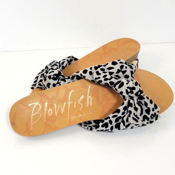 Blowfish Shoes - Blowfish Malibu Josie Animal Print Sandals Size 6